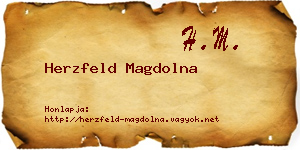 Herzfeld Magdolna névjegykártya