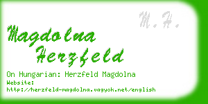 magdolna herzfeld business card